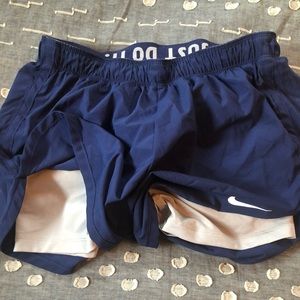 Nike dri-fit workout running shorts (w/ spandex)